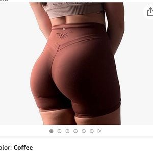 TomTiger Yoga Shorts Tummy Control High Waist Biker Workout Shorts Butt Lifting